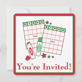 Bingo Holiday Party Einladung