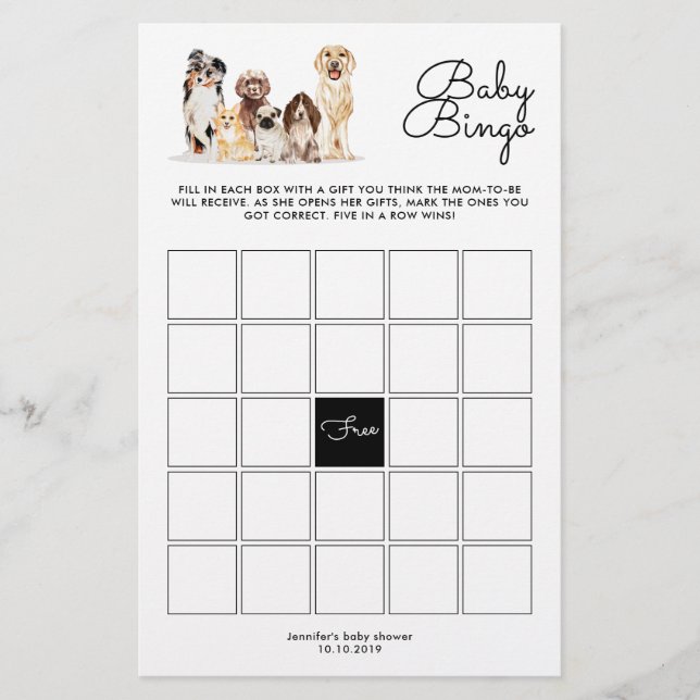 Bingo Hund (Vorderseite)