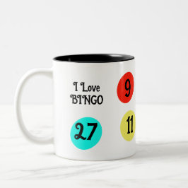 BINGO I Liebe Bingo Tasse Spaß farbenfroh