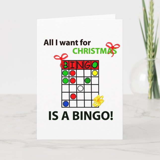BINGO Ich wollte ein Bingo zu Weihnachten (Vorderseite)