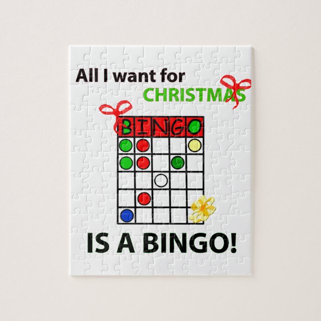 BINGO Ich wollte ein Bingo zu Weihnachten (Vertikal)