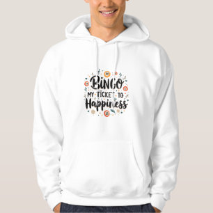 Bingo ist mein Ticket zum Glück Funny Bingo Game Hoodie