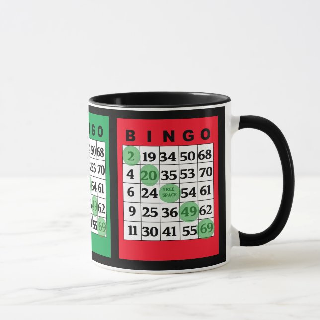 BINGO kardiert Tasse (Rechts)