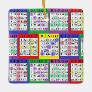 BINGO-Karte   BINGO Lover's Geschenk Weihnachten Keramikornament