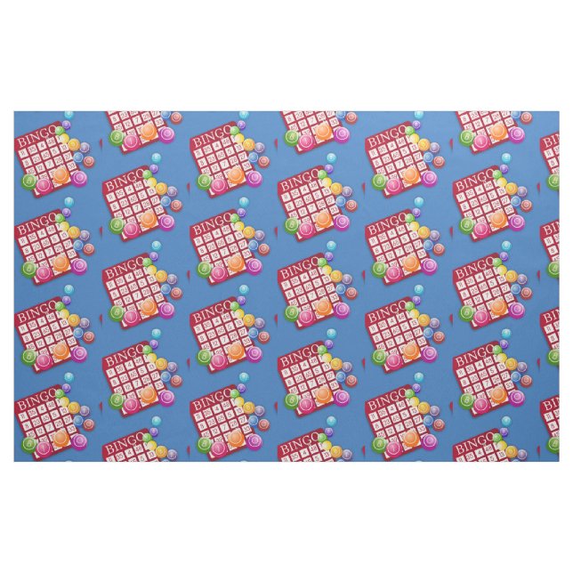 Bingo-Karten-Bingo-Bälle Stoff (Fat Quarter (45,7 x 55,9 cm))