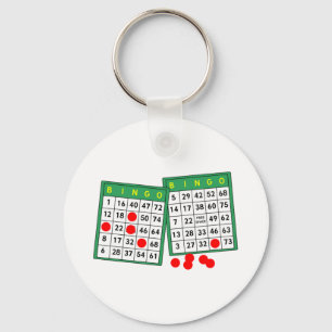 Bingo-Karten Schlüsselanhänger