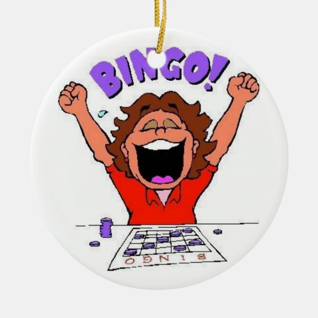 Bingo Keramikornament (Vorne)