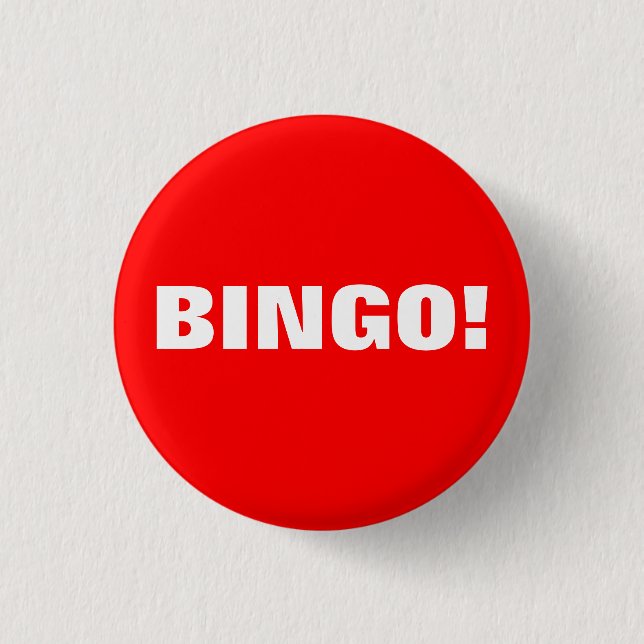 BINGO! Knopf Button (Vorderseite)