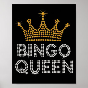 Bingo-Königin Bingo-Spielerin Spielparty Lustige F Poster