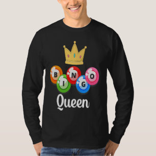 Bingo-Königin Damen Bingo-Spielerin Ansagerin T-Shirt