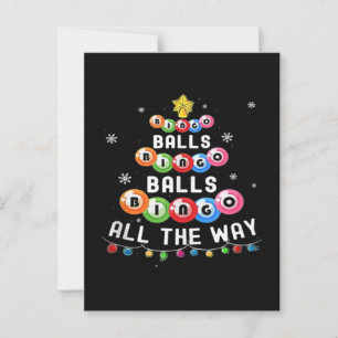 Bingo-Kugeln Bingo auf die ganze Art Postkarte