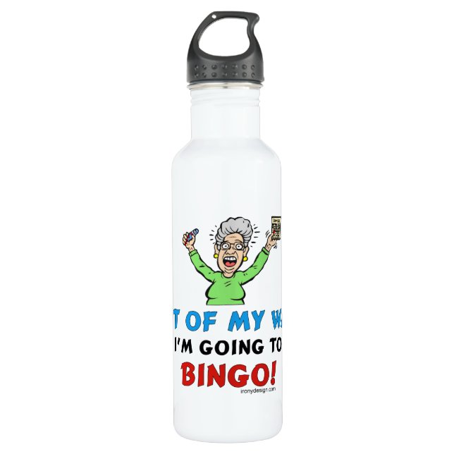 Bingo-Liebhaber Trinkflasche (Vorderseite)