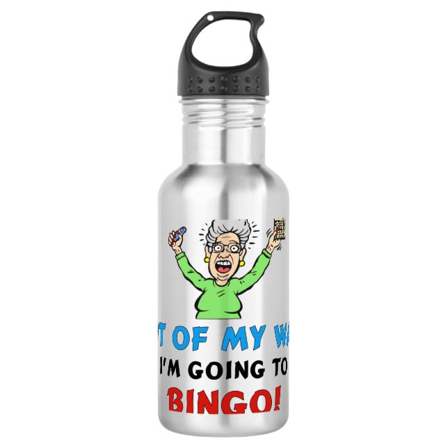 Bingo-Liebhaber Trinkflasche (Vorderseite)