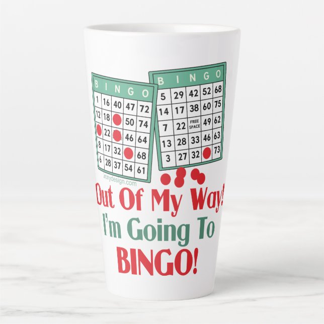 Bingo Love Funny Sprichwort Milchtasse (Vorderseite)
