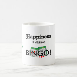 Bingo Lovers Glück ist das Gelingen von Bingo Kaffeetasse