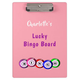 Bingo Lovers Personalisiert Lucky Bingo Bingo Klemmbrett