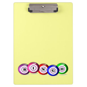 Bingo Lovers Personalisiert Lucky Bingo Board Klemmbrett