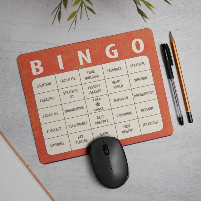 Bingo Mousepad (Searching for office gift ideas? Look no further... we've got you covered.)