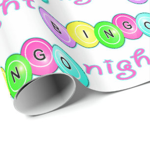 Bingo Night Bingo Balls Geschenkpapier