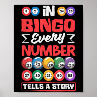 Bingo Numbers Tells Story - Favorite Lottery Gambl