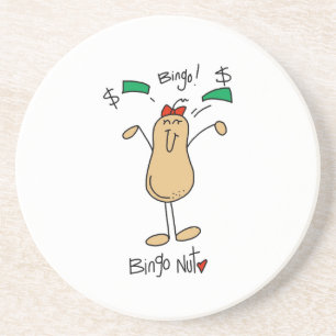 Bingo-Nuss-T-Shirts und Geschenke Sandstein Untersetzer