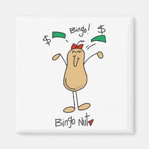 Bingo Nut T-Shirts und Geschenke Magnet