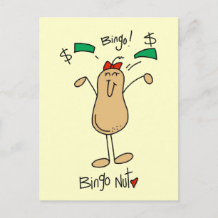 Bingo Nut T-Shirts und Geschenke Postkarte