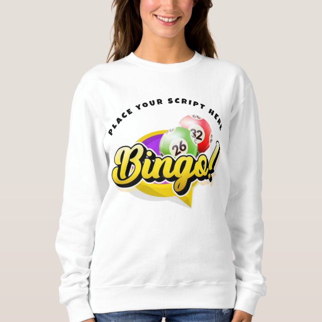Bingo Personalisiert Sweatshirt (Vorderseite)