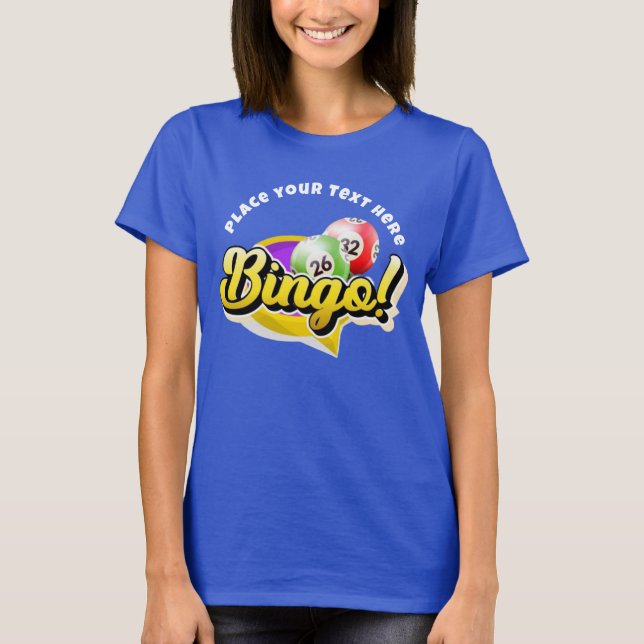 BINGO Personalisiert T - Shirt (Vorderseite)