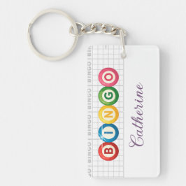 Bingo Personalized Keychain Schlüsselanhänger
