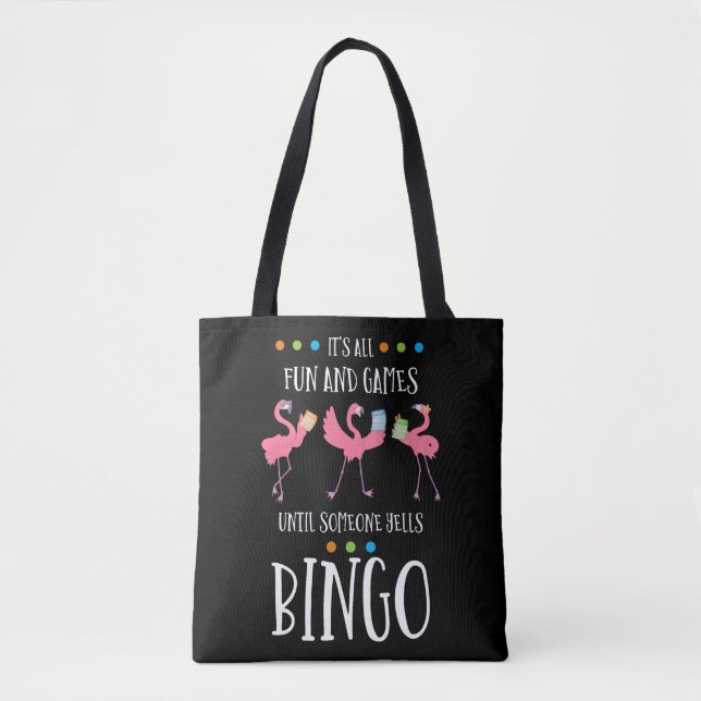 Bingo Player, Flamingo, Bingo Balls Tasche (Vorderseite)