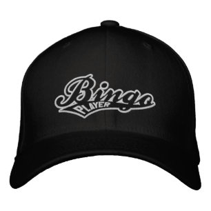 BINGO PLAYER Flechtwoll-Deckel mit URL Bestickte Kappe
