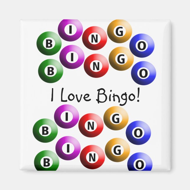 Bingo Player "I Liebe Bingo" Magnet (Vorne)