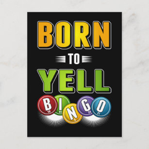 Bingo Player Spaß Men Funny Bingo Postkarte