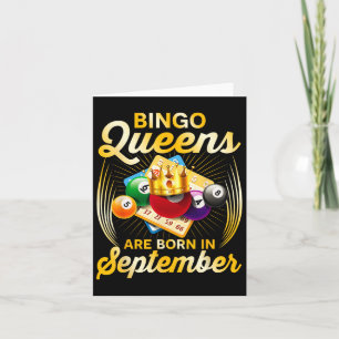 Bingo Queens sind im September Vintagen Christm Ge Karte