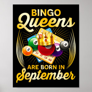 Bingo Queens sind im September Vintagen Christm Ge Poster