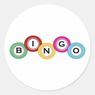 Bingo Runder Aufkleber