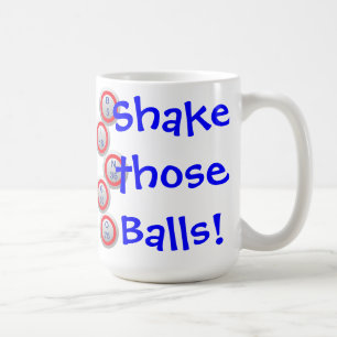 Bingo rütteln sie Anrufer Kaffeetasse