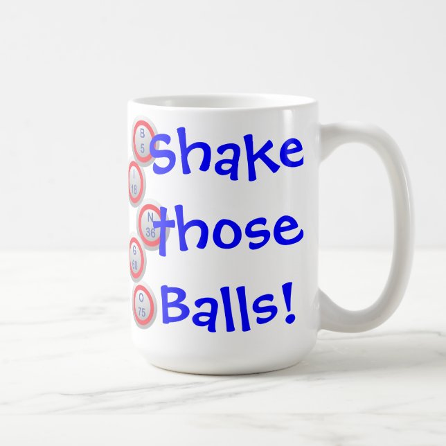 Bingo rütteln sie Anrufer Kaffeetasse (Rechts)