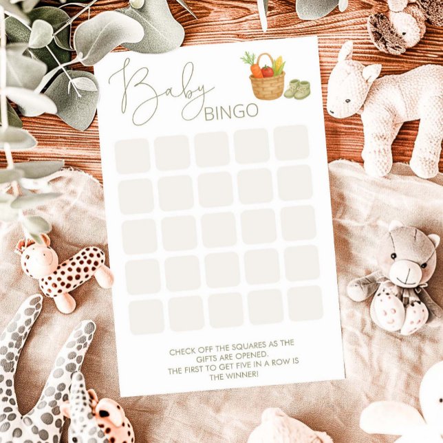 Bingo-Spiel mit der einheimischen Kinderdusche (Von Creator hochgeladen)