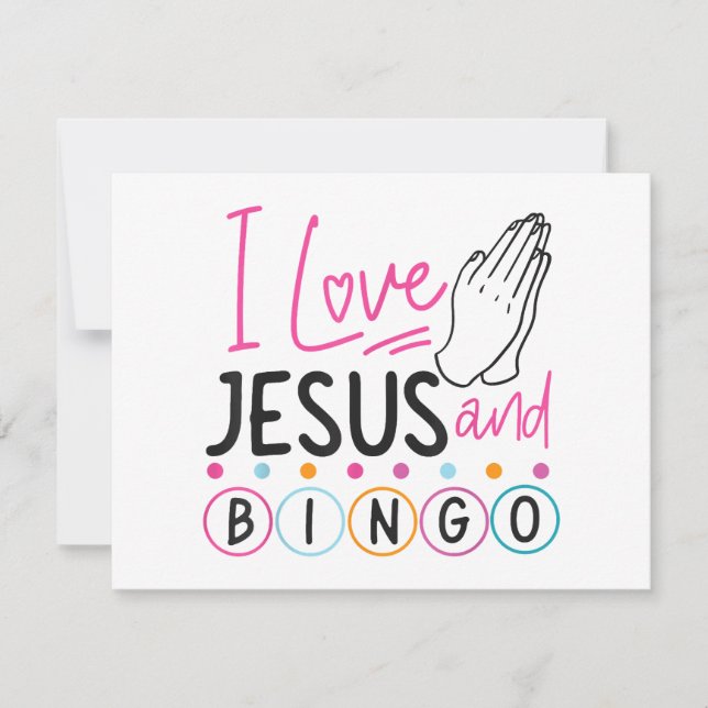 Bingo Spieler Jesus Faith Christlich Ich Liebe Jes (Vorderseite)