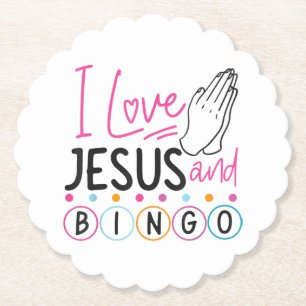 Bingo Spieler Jesus Faith Christlich Ich Liebe Jes Untersetzer