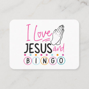Bingo Spieler Jesus Faith Christlich Ich Liebe Jes Visitenkarte