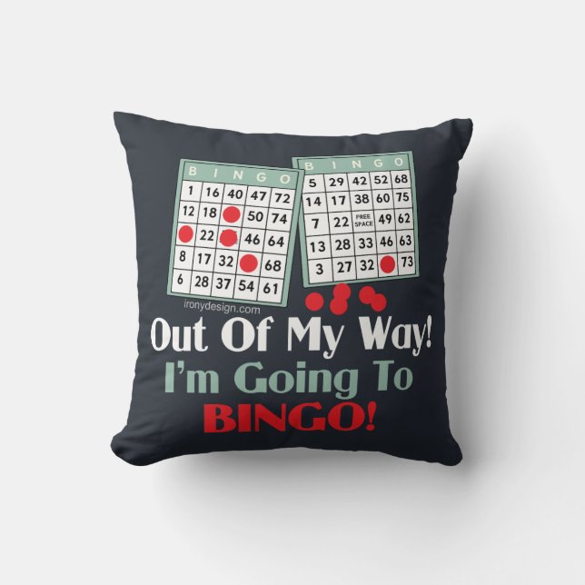 Bingo-Spieler Kissen (Vorderseite)