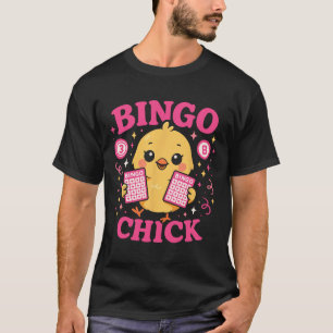 Bingo-Spielerin Hühner Mädchen Bingo-Henne T-Shirt