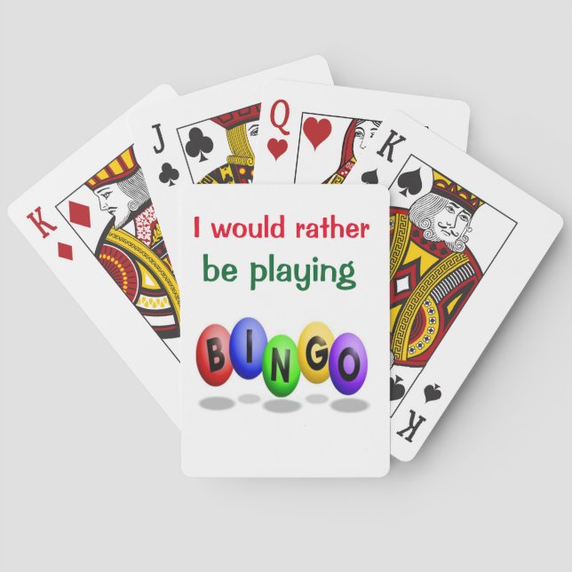 Bingo-Spielkarten Spielkarten (Rückseite)