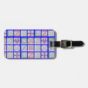 Bingo-Spielmuster Große Gepäckanhänger