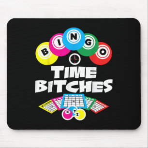 Bingo Time Es Funny Bingo Player Game Lover Gesche Mousepad