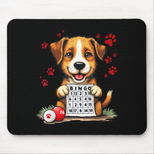 Bingo und Hund Lustiger Bingo-Liebhaber Bingo und Mousepad