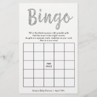 Bingo-Was ist in Ihrer Geldbörse, 2 Seiten Silber-